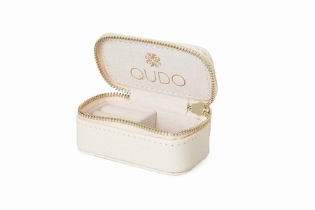 Qudo Cream Mini Jewellery Box